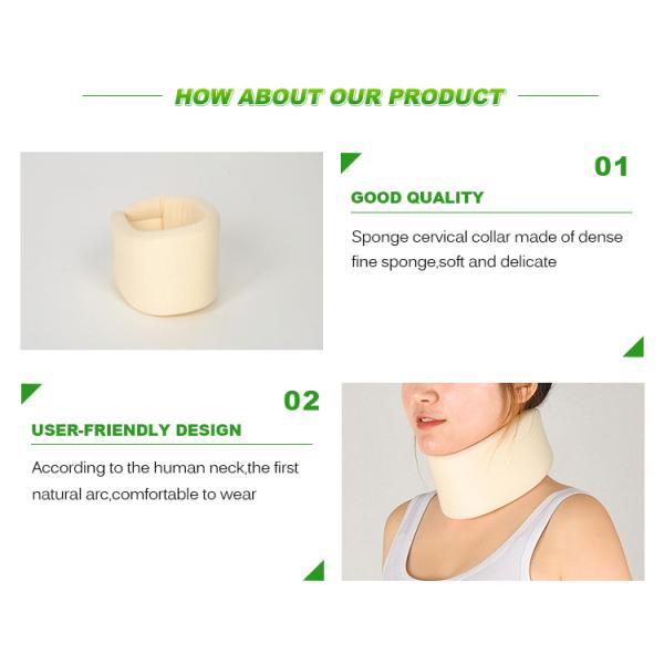 CE certification soft medical neck collar several color breathable foam neck brace