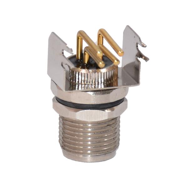 3 / 4 / 5 / 6 / 8 Pin Male And Female Straight Right Angle Sensor M8 Connector For Cable PCB Mount