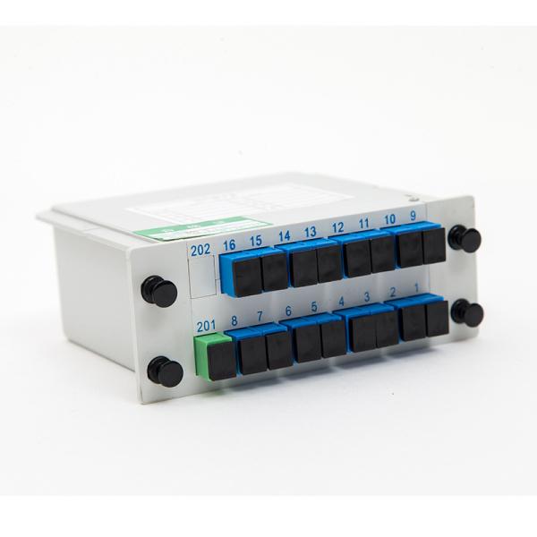 White FTTH PLC Splitter In SC APC/UPC Fiber Optic LGX Cassette Splitter 1x4 8 16 32