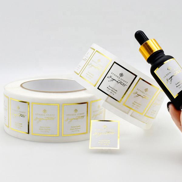 Cmyk Ampoules Kraft Paper Sticker Labels For Essential Oil Bottle