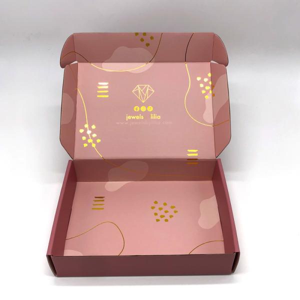 Kraft Mailer Paper Corrugated Box Packaging Full Color For Dresses