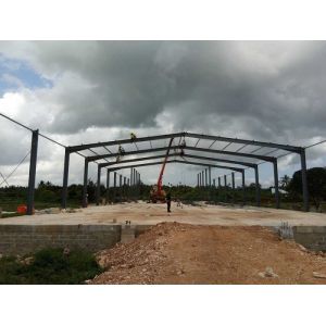 Buy cheap Gable Frame Metal Structure Building , Prefabricated Steel Structure Construction product