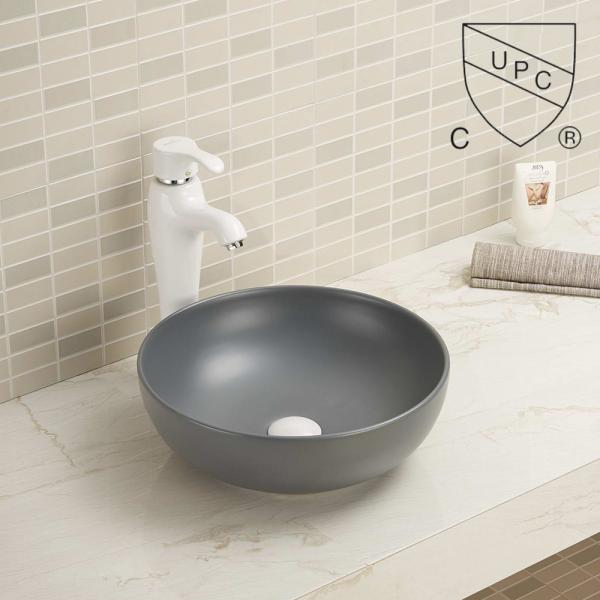 Counter Top Bathroom Sink Custom Small Black Round Console Face Basin