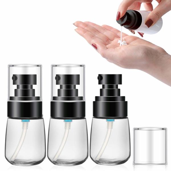 Transparent 30ml Cosmetic PETG Bottles Cream Liquid Foam Pump Bottle