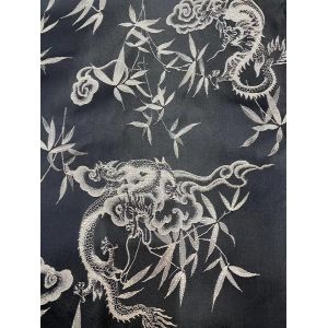 Eco Friendly Textured Viscose Jacquard Bird Flower Jacquard Fabric Breathable