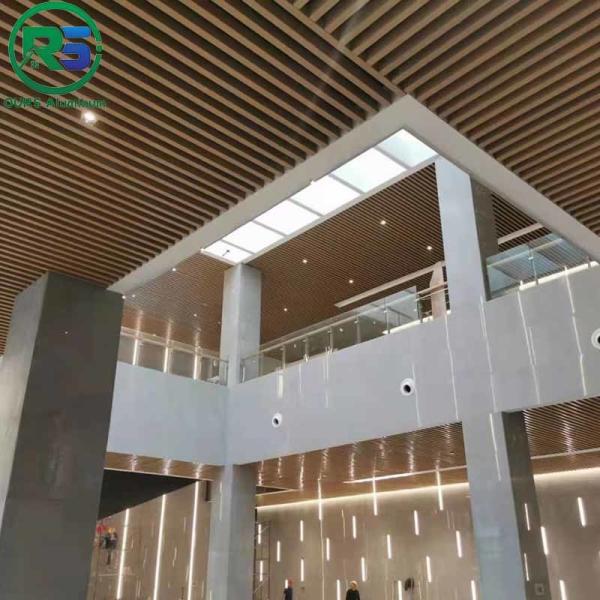 Decorative Multicolor Aluminium Strip Ceiling Tile Fireproof 1.2mm