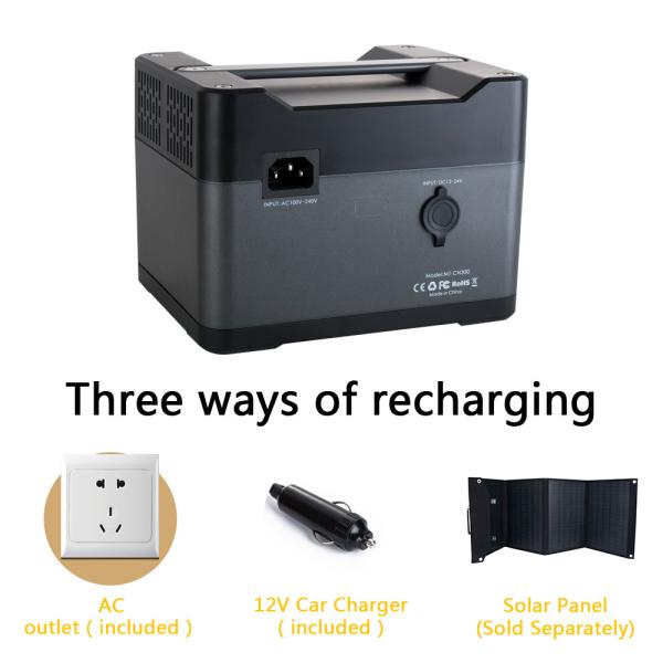 135WH Portable Solar Powered Generator , Lithium Battery Portable Solar Generator