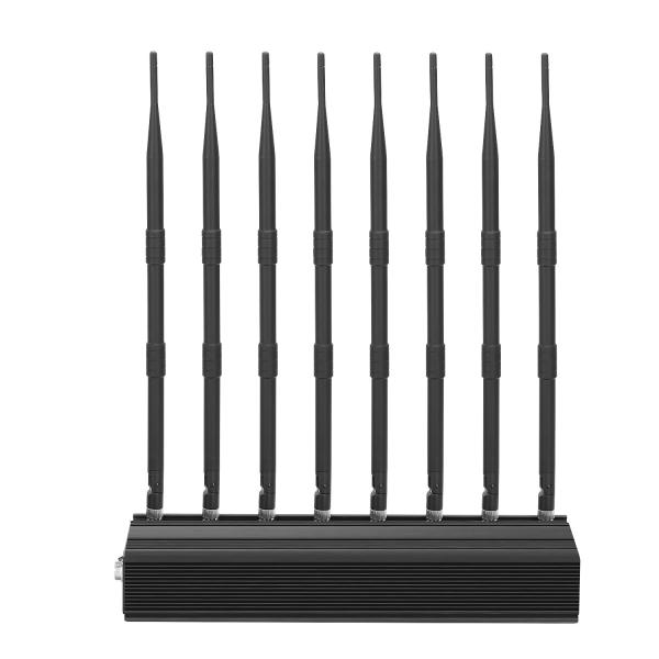 Adjustable 20 watt 8 Antennas High Power GPS/ WiFi/ 4G(LTE+Wimax)/ 5G Jammer