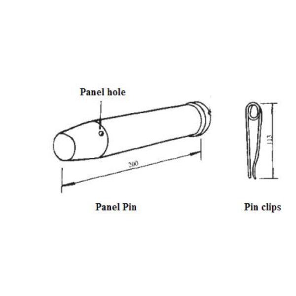 Bailey Bridge panel Pin and Bailey Bridge Pin Clips/Bailey Bridge Construction/Bridge Bearing Pads