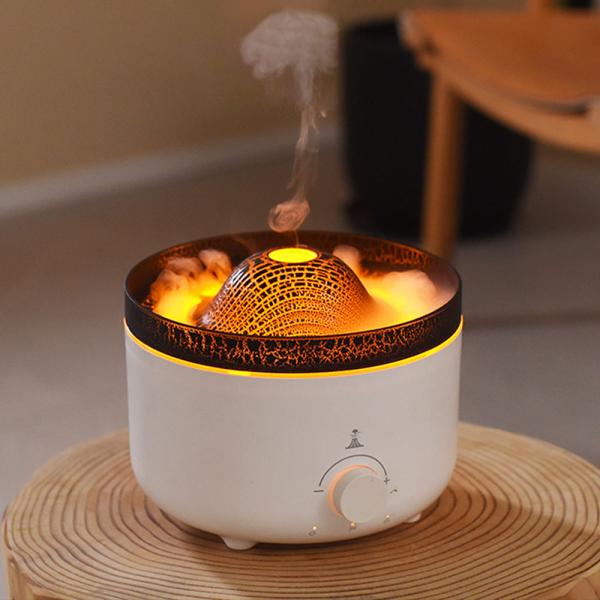 HOMEFISH 36db-45db Essential Oil Diffusers Flame Air Diffuser 560ml