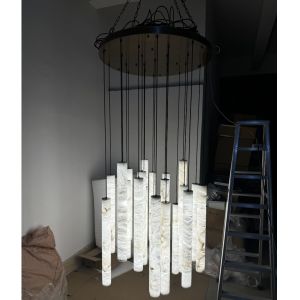China 168W Staircase Lighting Chandelier 3000K 4000K 6000K Luxury Staircase Chandelier on sale