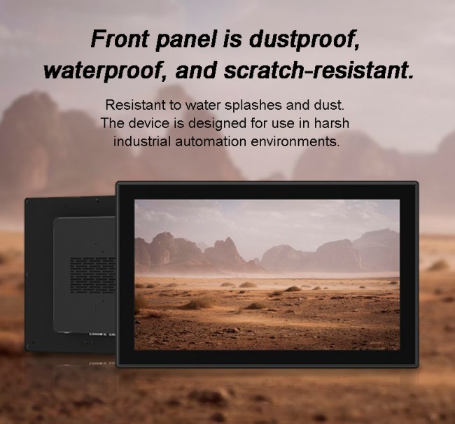 21.5 inch IP65 Capacitive Fully Enclosed Aluminum Industrial Panel PC Embedded All-In-One Stock Availability Computer & Accessories