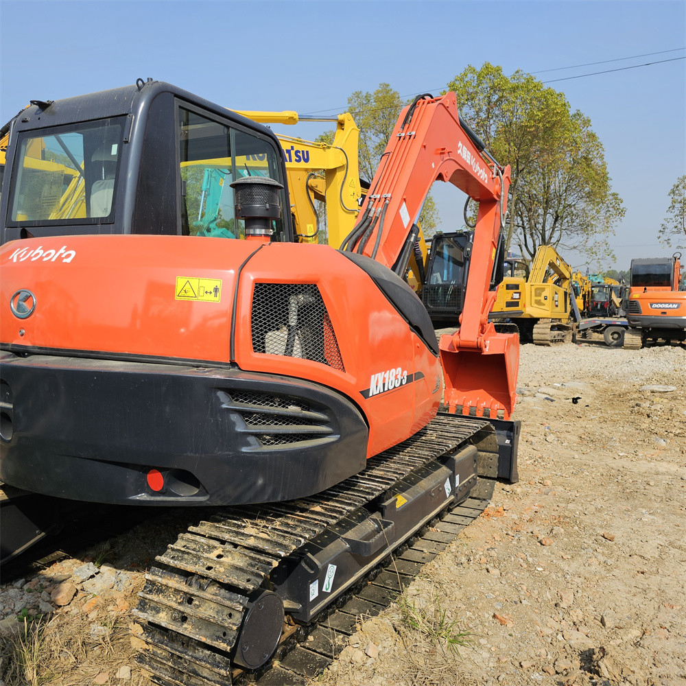 Used 8 Ton Mini Kubota Excavator KX183 KX185 KX165 KX163 95% New