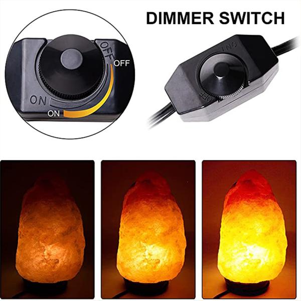 AU Plug to E14 Bulb Holder with Dimmer Switch for Salt Lamps