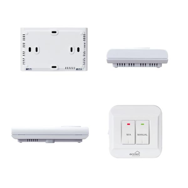 Riseem White Color Wireless Room Thermostat Electronic Heating and Cooling Temperature Control