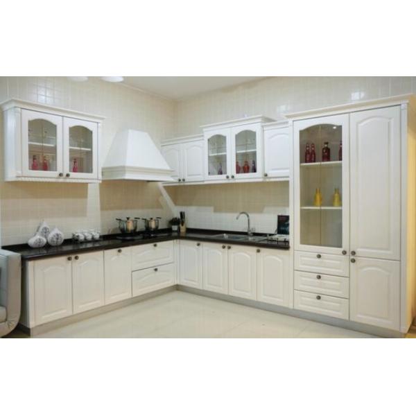 20mm High Gloss Island Kitchen Cabinets Units With Island Grey Carcase