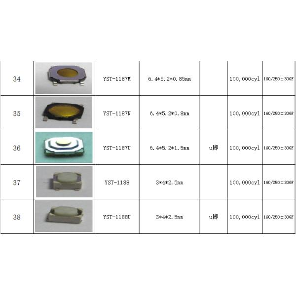 Smt Tact Switch YST-1134