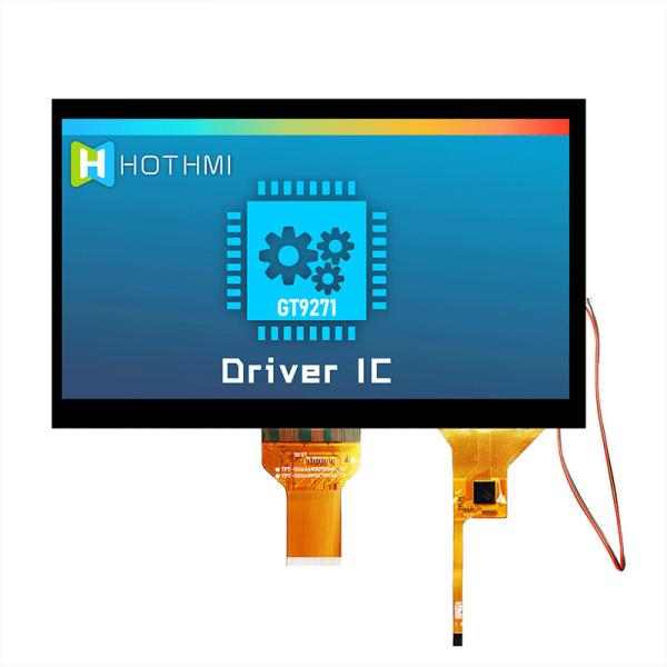 10.1 Inch High Brightness TFT LCD With CTP | 1024x600 Resolution LVDS Interface
