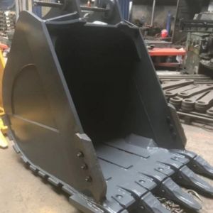 Q355B Steel Excavator Stone Bucket Clean Up Bucket Customized
