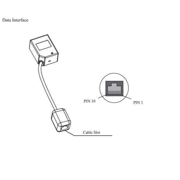 Fixed Mount USB Barcode Scanner 1.25W 40mm - 430mm Scan Field Depth