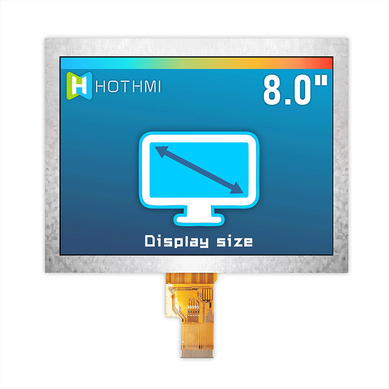 8 Inch TFT LCD Display | 1024x768 Resolution LVDS Interface
