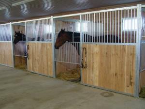 China Luxury Horse Stable Box / Portable Horse Stalls With Bamboo Wood on sale