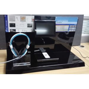 Buy cheap customized black acrylic headphone display rack product