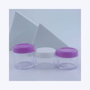 Stamping Printing Handling 20ml Clear Plastic Acrylic Cosmetic Cream Jar