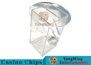 Buy cheap Acrylic HD Transparency Poker Card Holder Gambling Discard Playing Cards Carrier With Lock product
