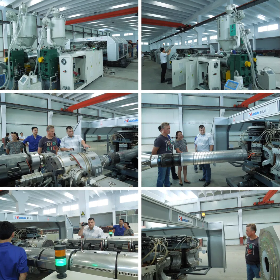 HDPE Double Wall Corrugated Pipe Extrusion Line with High Efficiency and Stable Production