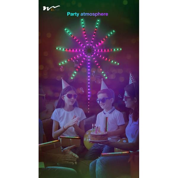 Intelligent Low-Voltage Music Voice Controlled Full Color Starry Sky Festival Light