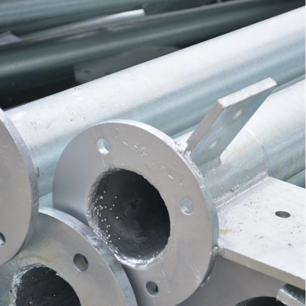 Galvanized 3 Legs Triangular Radio Mast Telecom Self Supporting Angle Steel Lattice Tube Tower