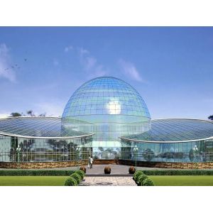 Galvanized Pipe Sightseeing Greenhouse Restaurant Custom Shaped 4600㎡