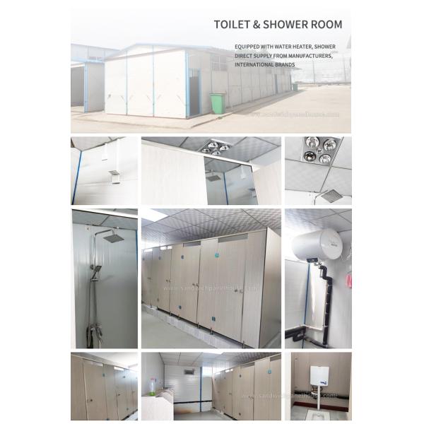 Construction Site Small Prefab Houses Good Weather Resistance Rainproof