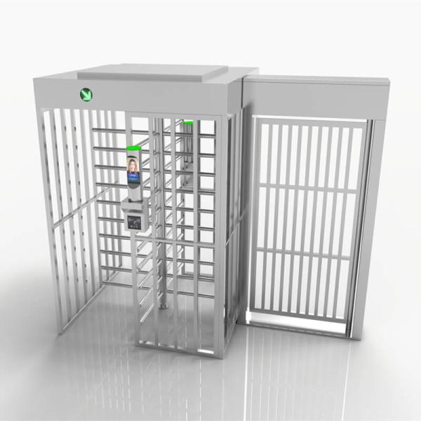 Speed Full Height Turnstile Gate With SUS304/316 Material In UAE 30-45P/Min Capacity