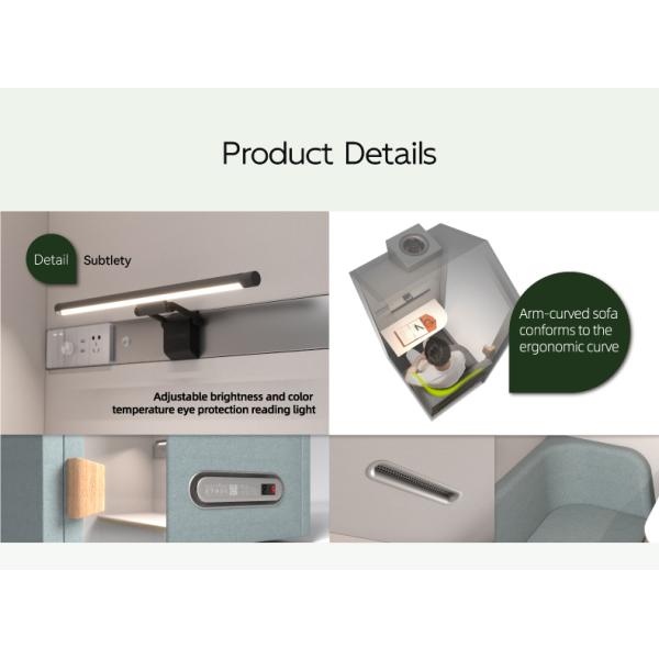 Medium Size Soundproof Meeting Booth High Durability For Workspaces