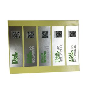 UV Coating Etc Self Adhesive Security Labels Private Printing And Shape