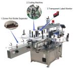 Small Bottle Automatic Sticker Labeling Machine PLC Control CE Certificated