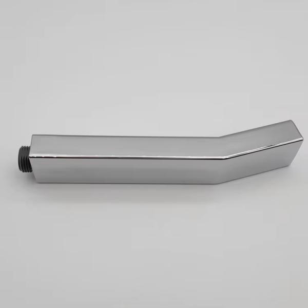 Square ABS Plastic Rainfall Handheld Shower Head With Handheld Sprayer Brushed Finish