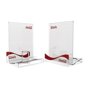 Buy cheap Customized acrylic menu holder display stand for Coca cola product