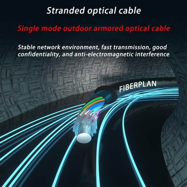 High Quality Fiber Optic Cable Multi Tube Single Armored GYTS