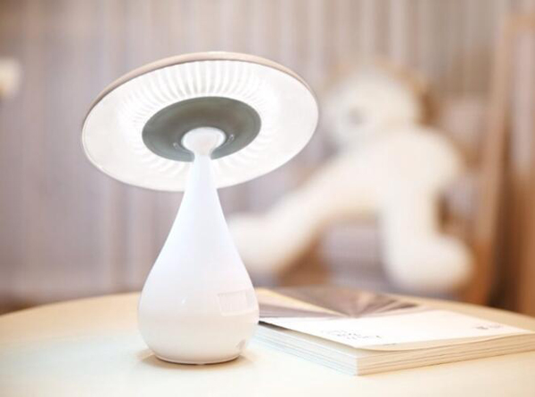 2018 New LED Desk Lamp Rotating Mushroom Night Light Mushroom Air Purifying Lamp