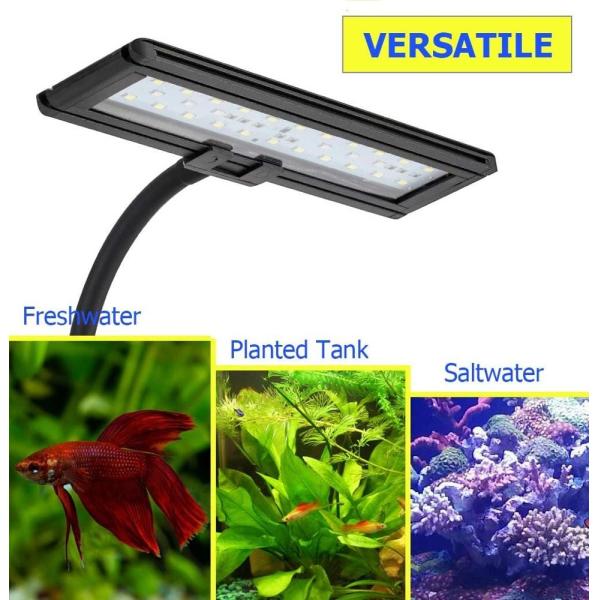 21W Gooseneck Clamp Aquarium Fluorescent Light 30 Gallon Tank