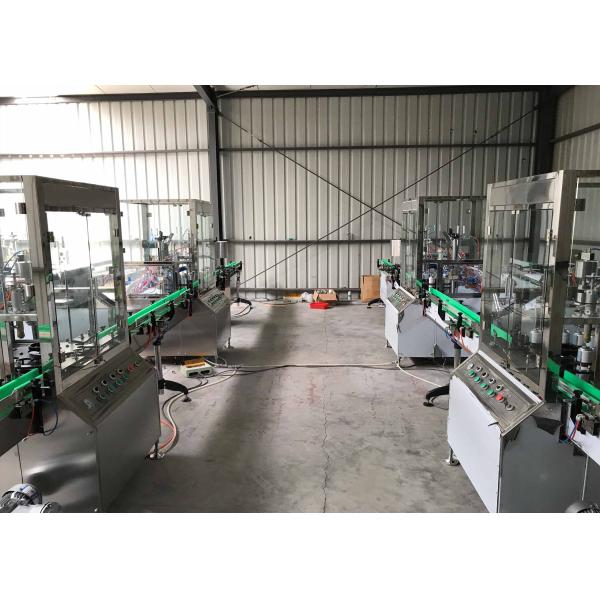 Pneumatic Bottle Filling Line Spray Paint Aerosol Filling Line ISO9001