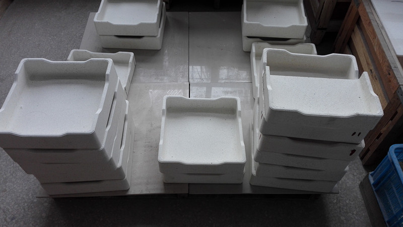 China Rectangular Alumina Ceramic Crucible , Customized Metal Melting Crucible on sale