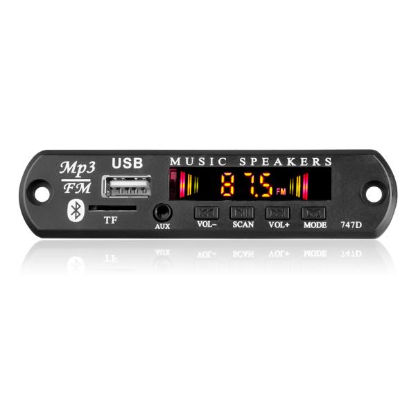 Bluetooth 5.0 Audio Module with Color Screen and Remote Control MP3 Decoder Board for Car Amplifier