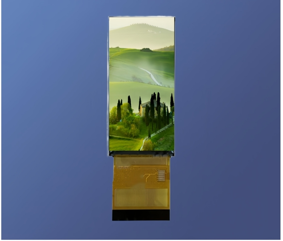 2.35 Inch Bar Type Tft Lcd 222*480 Resolution MIPI/RGB/SPI Interface 500c/D Brightness