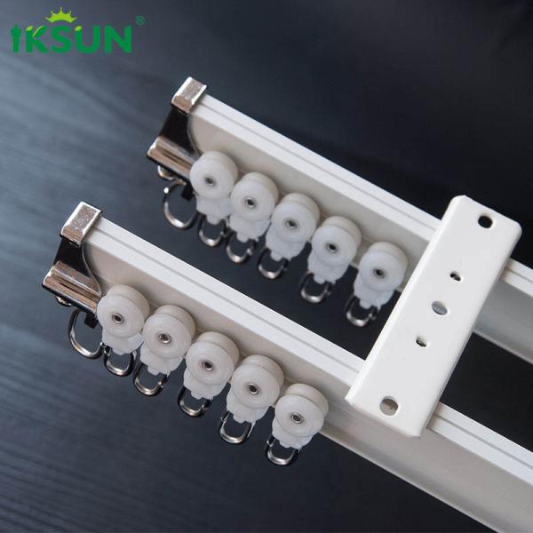 White Flexible Curved Curtain Track 0.8mm UltraThin For Hospital Resturant