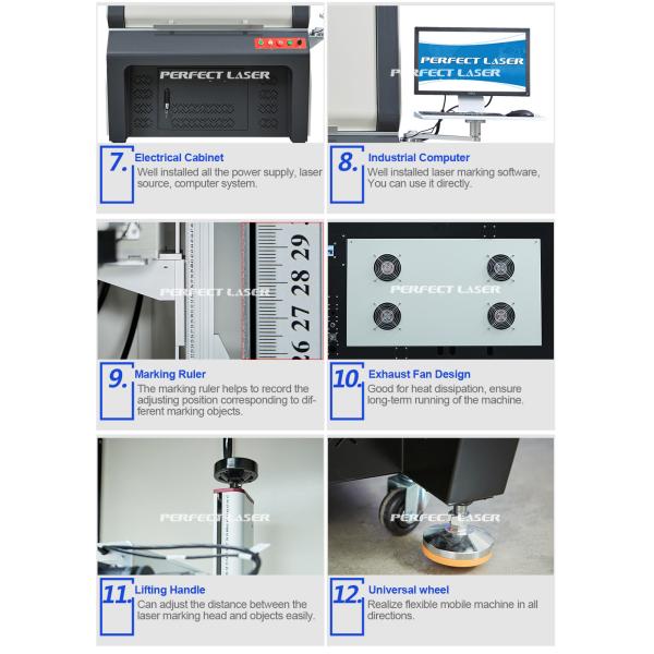 Non Metal Fiber Laser Marker Machine CCD Camera Automatic Positioning