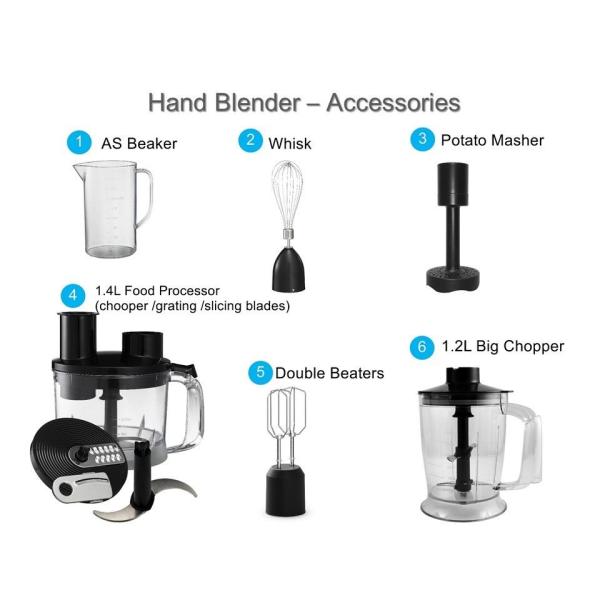 Smart Stick Stainless Steel Hand Blender with Whisk Trubo Blender Smart Stick Stainless Steel Hand Blender with Whisk Trubo Blender